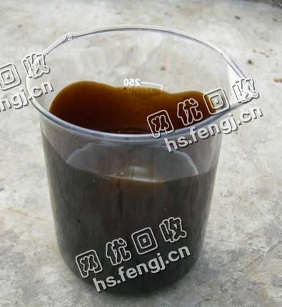 湖北孝感应城地区黑色机油回收
