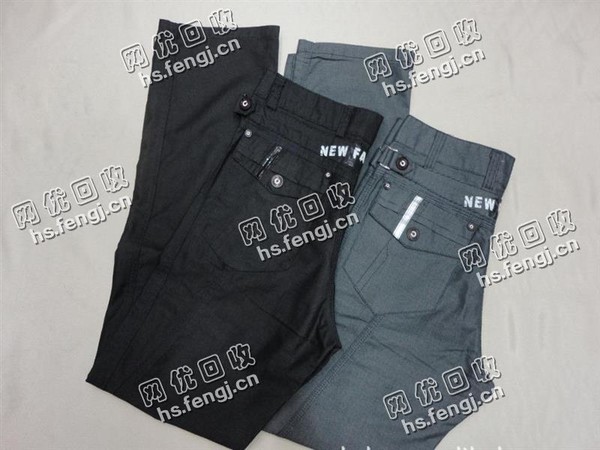 浙江杭州余杭地区库存休闲裤回收