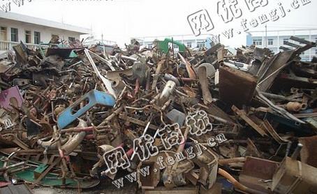 湖北地区拆解废钢大量回收