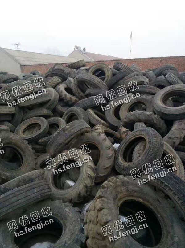 切割好的小车轮胎回收