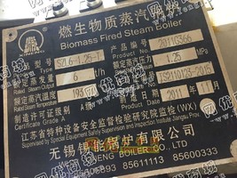 2012年6吨生物质链条蒸汽锅炉