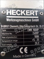 出售1台德国CWK1600海克特卧式加工设备