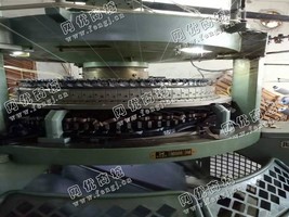 出售一台二手纬翔牌38寸72路22针双面提花圆机