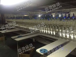 出售一台二手双金片33头间距30公分越美电脑绣花机