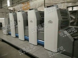 出售一台二手04年良明750-4印刷机