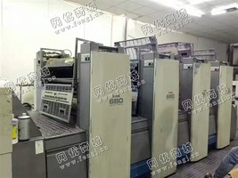 出售一台二手06年良明利优比680-4印刷机