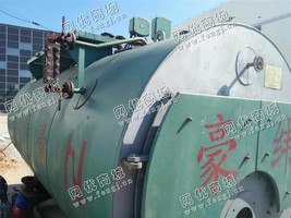出售二手豪纬2吨全自动燃油气蒸汽锅炉