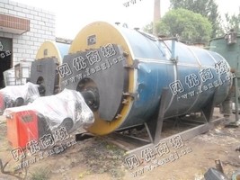 出售一台二手WSN2-1.0-Y*QJ卧式内燃燃油燃气蒸汽锅炉