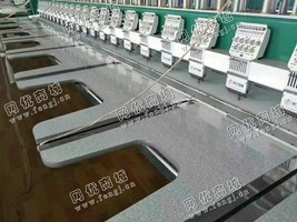 出售2台智宇9针22头400头距剪线全伺服全新绣花机机