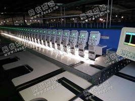 出售2台飞球6针400头220头距剪线绣花机
