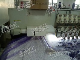 出售6台越美3针90头110头距全伺服绣花机