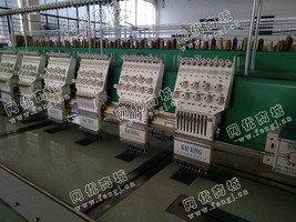 出售4台15年凯星9针24头330间距原装剪线绣花机
