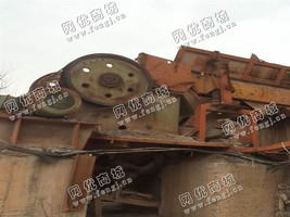 出售一套上海600*900破碎机1315反击破2460振动筛生产线