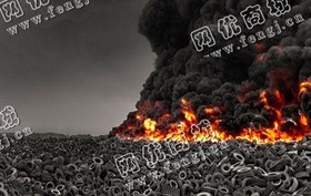 切割好的轮胎胎顶回收