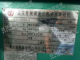 出售YVFKK5003-4/630KW/10000V电动机一台