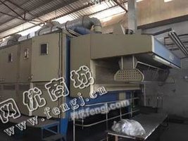 出售1台二手单层320导热油加热烘干机港立信网带烘干定型机
