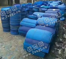 江苏宿出售HDPE一级大蓝桶劈开废料